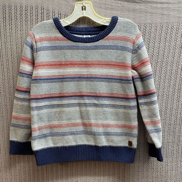 Janie and Jack striped longsleeve pull over sweater - Picture 1 of 4